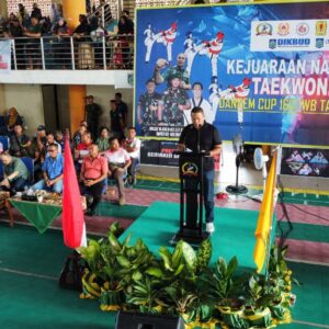 Danrem 162/WB Resmi Tutup Kejurnas Taekwondo Open Tournament 2024