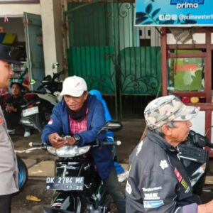 Ciptakan Pemilukada Damai, Polsek Kediri Sosialisasi Keamanan ke Masyarakat
