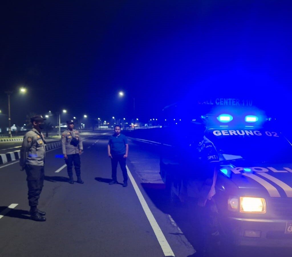 Patroli Intensif Polsek Gerung di Bypass Lombok Barat, Cegah Balap Liar dan Kejahatan