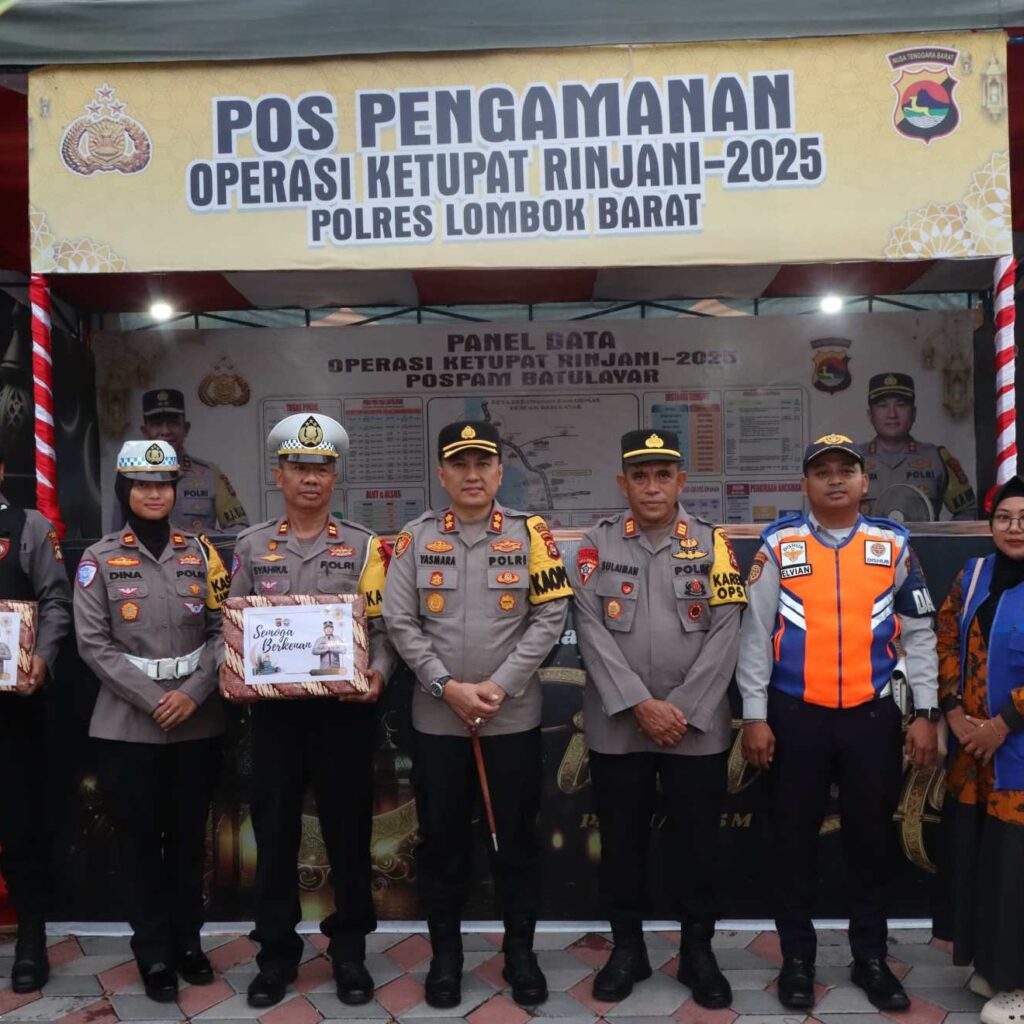 Operasi Ketupat 2025: Kapolres Lombok Barat Cek Kesiapan Pospam Batulayar