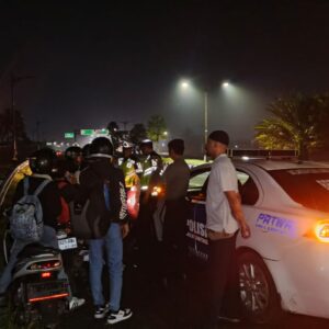 Situasi Kondusif! Polres Lombok Barat Pantau Jalur Rawan Balap Liar