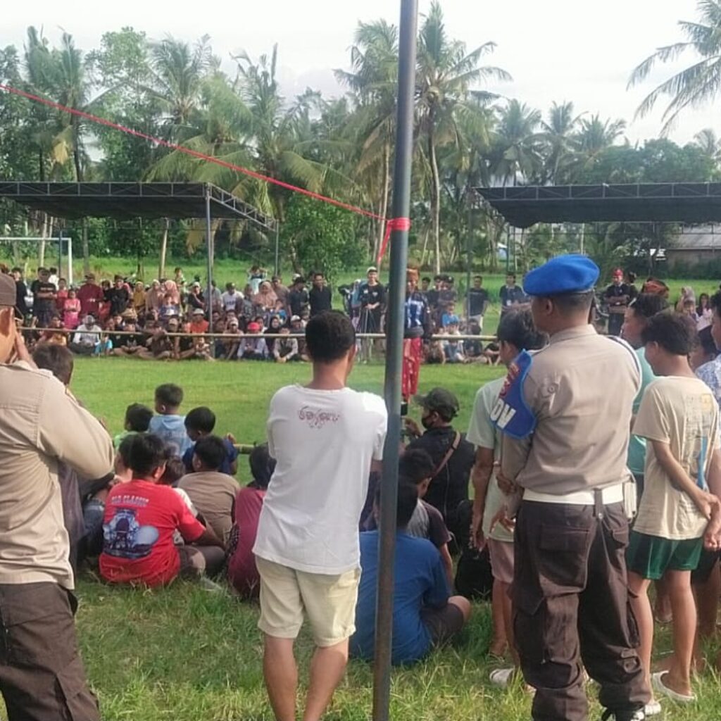 Kesiapan Polsek Kuripan Jaga Keamanan Pagelaran Peresean di Lombok Barat