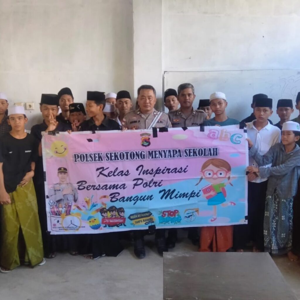 Bangun Masa Depan Santri, Ini Pesan Polsek Sekotong