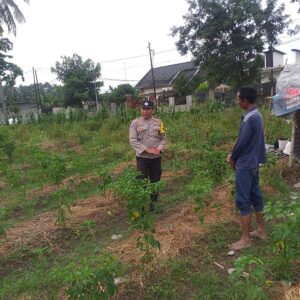 Bhabinkamtibmas Lombok Barat Gelar Sosialisasi Ketahanan Pangan di Desa Jagaraga