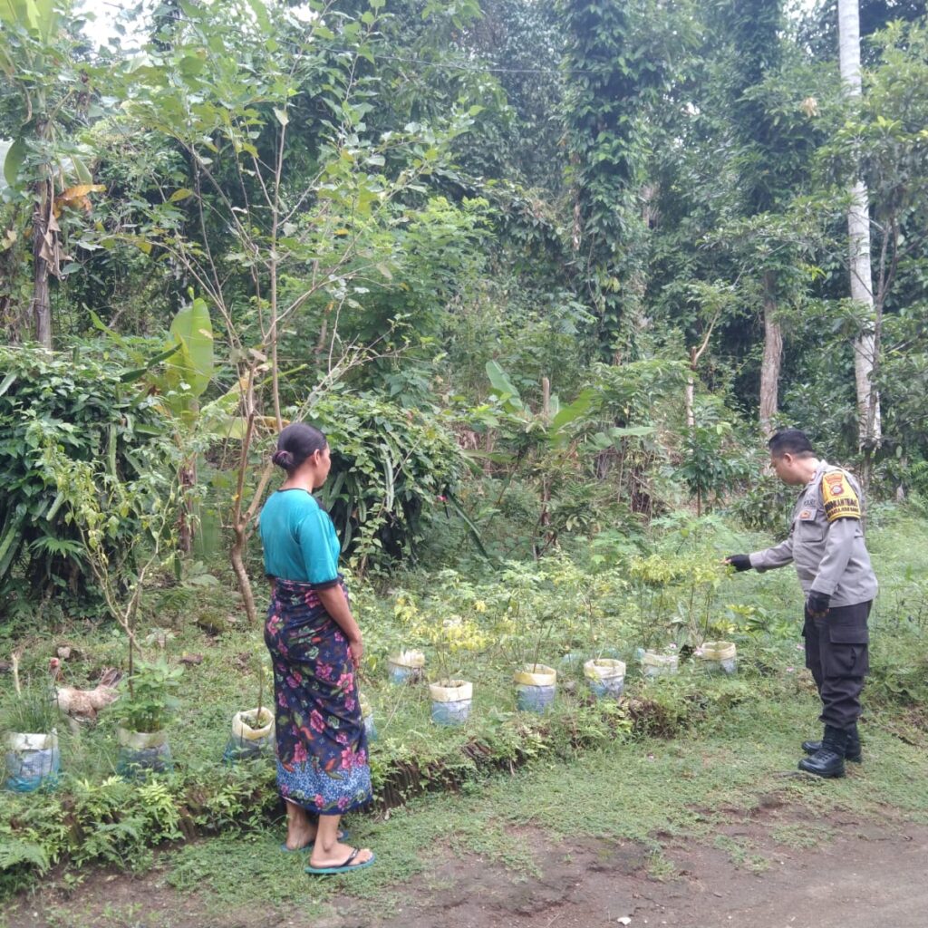 Bhabinkamtibmas Batulayar Barat Gencarkan Program Ketahanan Pangan Rumah Tangga