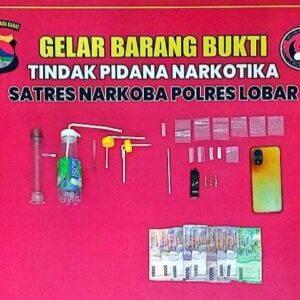 Satresnarkoba Ringkus Pria Pengguna Sabu di Lombok Barat