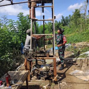 Babinsa dan Perusahaan Swasta Bersinergi Hadirkan Solusi Air Bersih di Lombok Barat