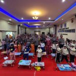 Polres Lombok Barat Ajak Anak TK Lomba Mewarnai di Hari Bhayangkara ke-79