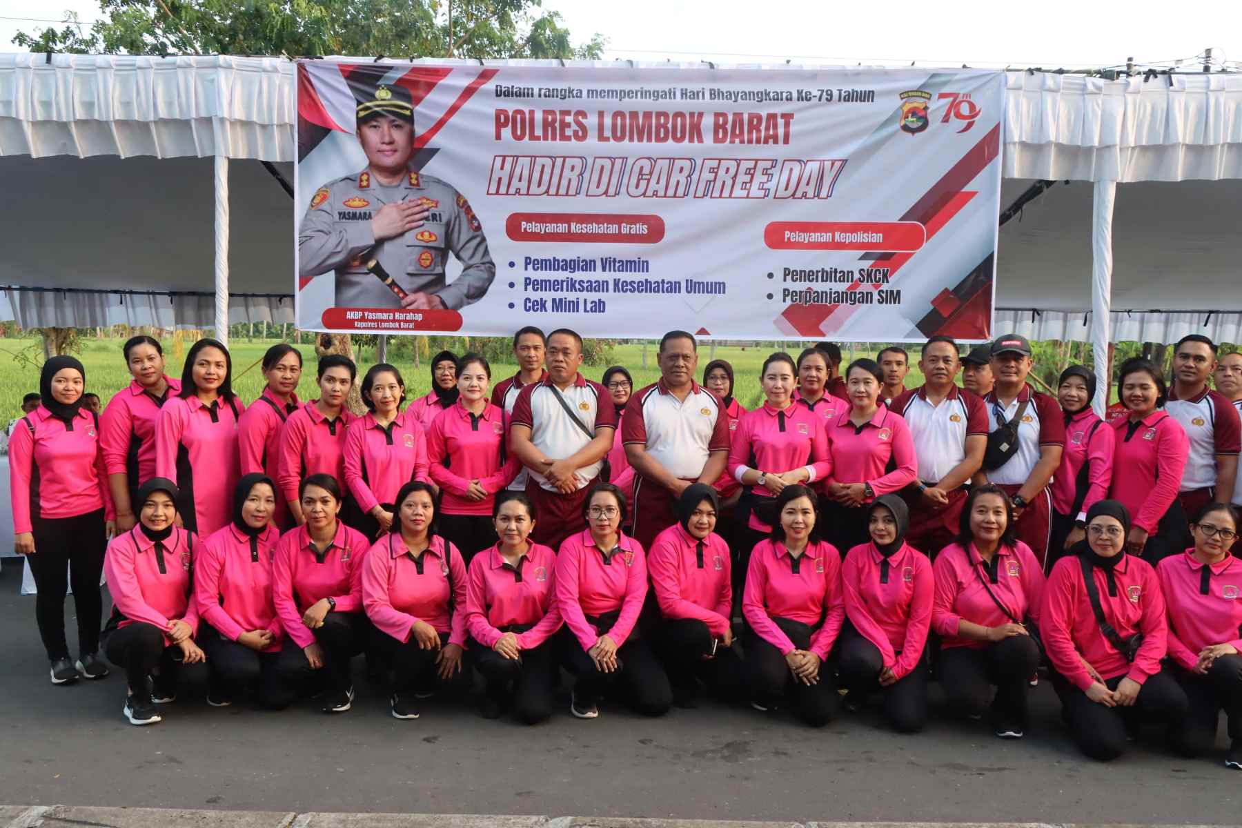 Sinergi Positif di Car Free Day Gerung Layanan Publik Gratis dan Semangat Kebersamaan