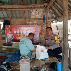 Program Nutrisi Mantap Polri Sentuh Warga Lombok Barat