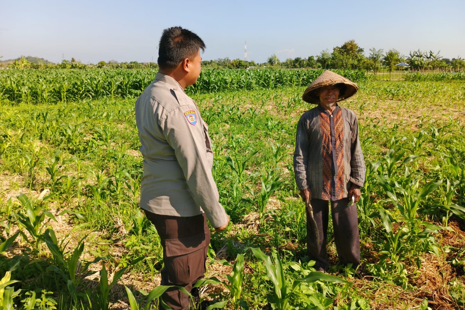 Peran Polsek Lembar dalam Ketahanan Pangan Desa