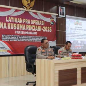 Cegah Premanisme, Polres Lombok Barat Gelar Latpraops Bina Kusuma 2025