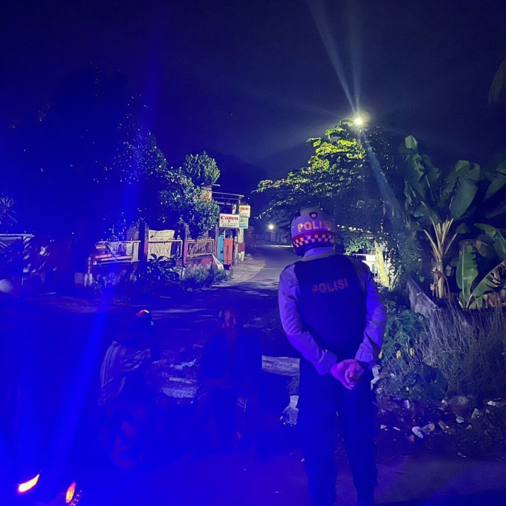 Patroli Malam Intensif Polres Lombok Barat Amankan Kecamatan Kuripan dari 3C dan Balap Liar