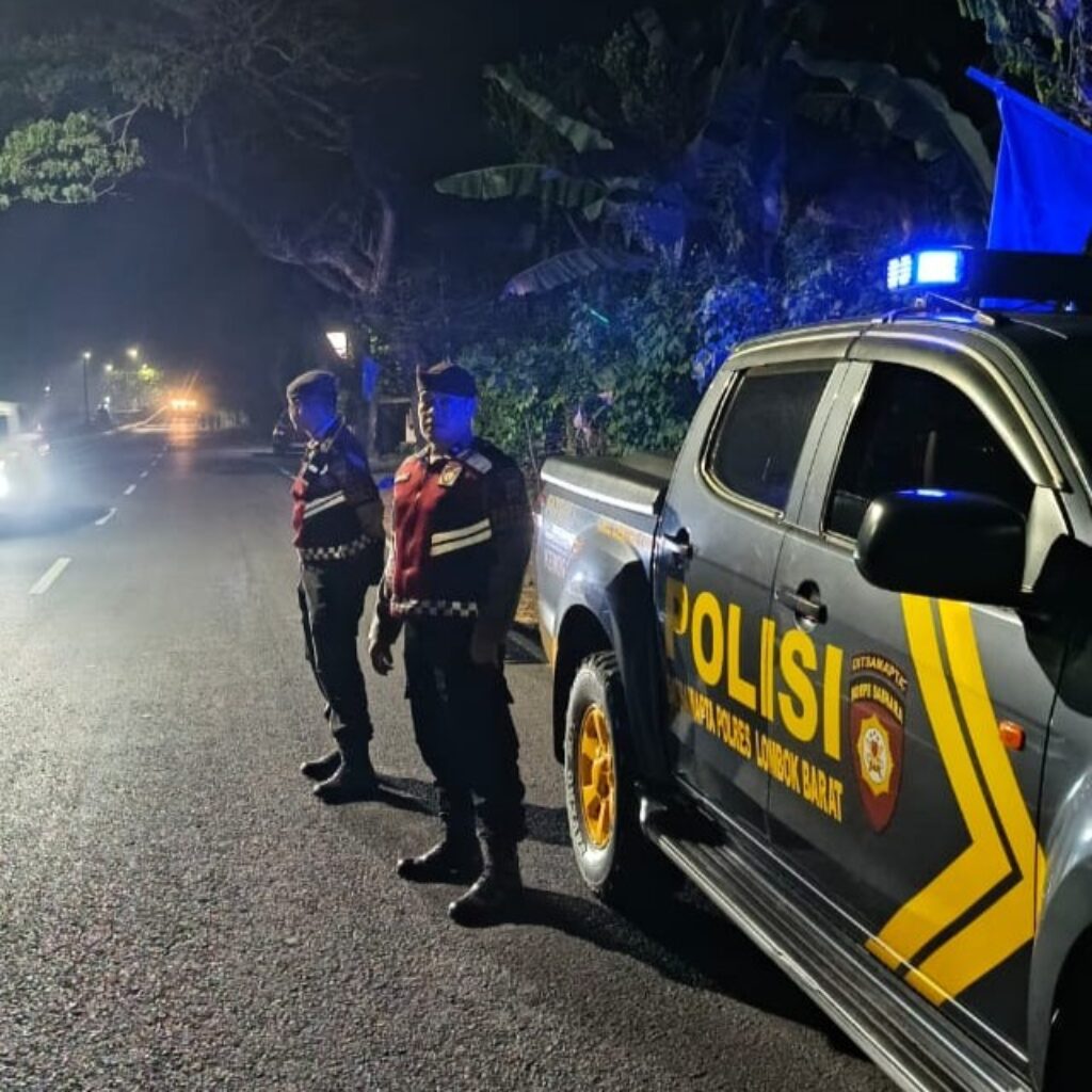 Polres Lombok Barat Intensifkan Patroli Malam di Bypass BIL I Kuripan