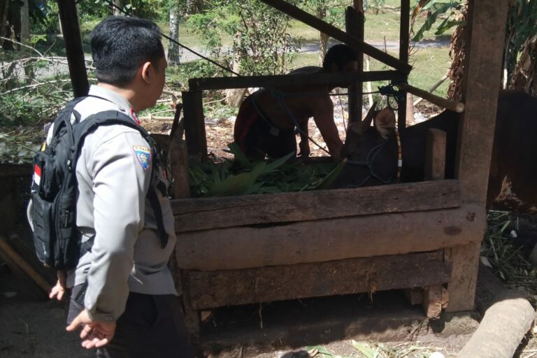 Warga Dusun Melase Antusias Sambut Program Pertanian Pekarangan yang Digagas Polsek Batulayar