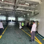 Tingkatkan Kamtibmas, Polsek Lembar Aktifkan Patroli di Atas Kapal Penyeberangan