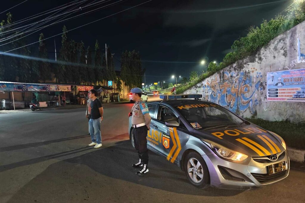 Patroli KRYD Polsek Kediri Amankan Jalur Bypass BIL dari Begal dan Kriminalitas