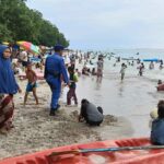 Pengamanan Ketat Pantai Batu Layar Pasca Tahun Baru